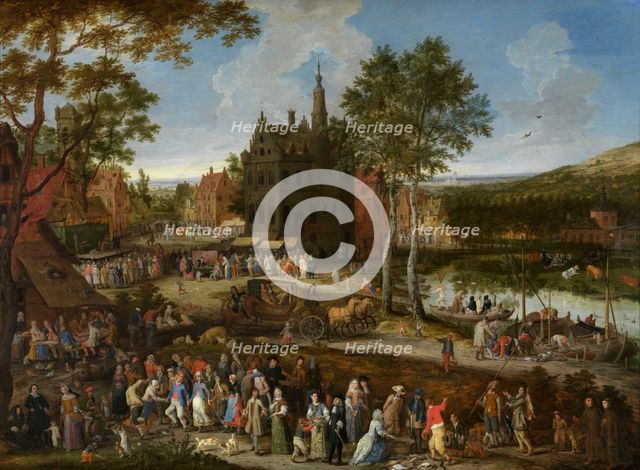 Kermis in a Flemish village, 1687. Creator: Gysels (Gijsels), Peeter (1621-1691).