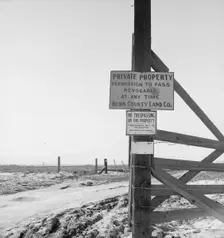 Kern County, California is largely in the hands of big landowners, 1939. Creator: Dorothea Lange