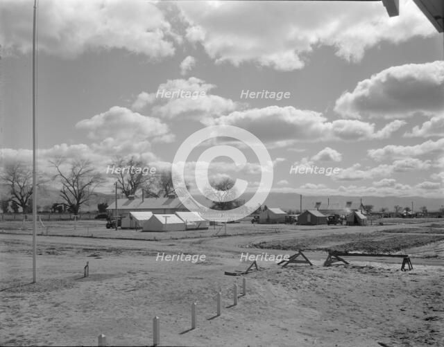 Kern County migrant camp, California, 1936. Creator: Dorothea Lange.