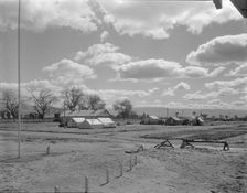Kern County migrant camp, California, 1936. Creator: Dorothea Lange