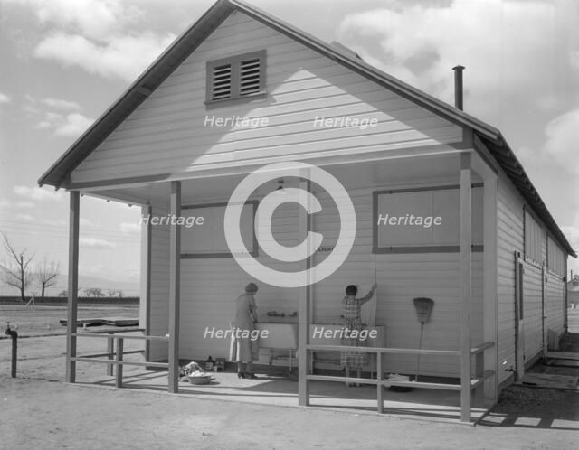 Kern County migrant camp, California, 1936. Creator: Dorothea Lange.
