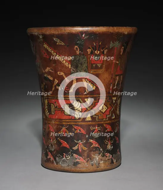 Kero (Waisted Cup), after 1550. Creator: Unknown.