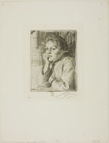 Kesti, a Mora Peasant, 1906. Creator: Anders Leonard Zorn