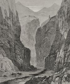 Khyber Pass and fort of Ali Masjid, 1878. Creator: Unknown