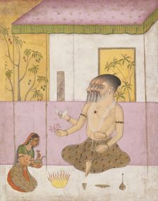 Khambhavati Ragini: Folio from a ragamala series (Garland of Musical Modes) , ca. 1675. Creator: Unknown