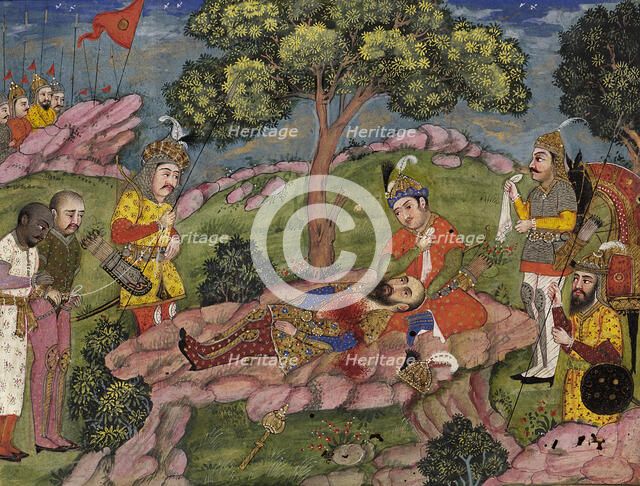 Khamsa of Nizami Manuscript, 19th century. Creator: Unknown.