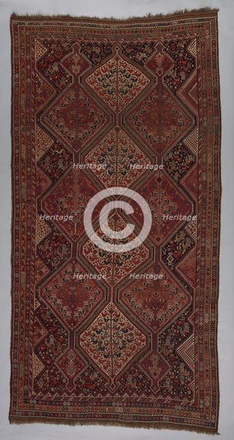 Khamseh Carpet, Iran, c. 1890. Creator: Unknown.