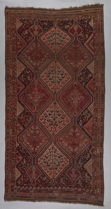 Khamseh Carpet, Iran, c. 1890. Creator: Unknown