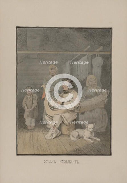 Khant musician, 1862-1887. Creator: Mikhail Znamensky.