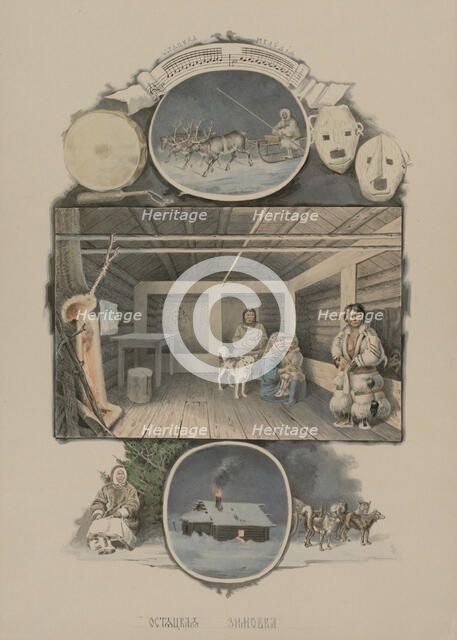 Khant winter quarters, 1862-1887. Creator: Mikhail Znamensky.