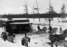 Khapchagai post station, 1890. Creator: Unknown