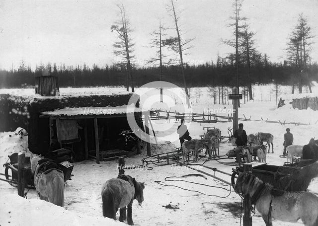 Khapchagai post station, 1890. Creator: Unknown.
