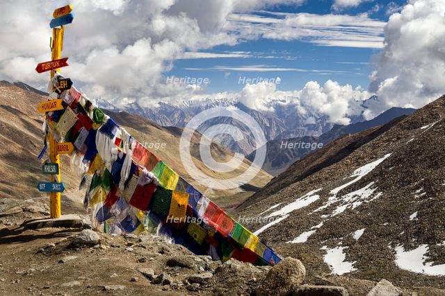 Khardung La pass, Ladakh, India, 2023.  Creator: Peter Thompson.