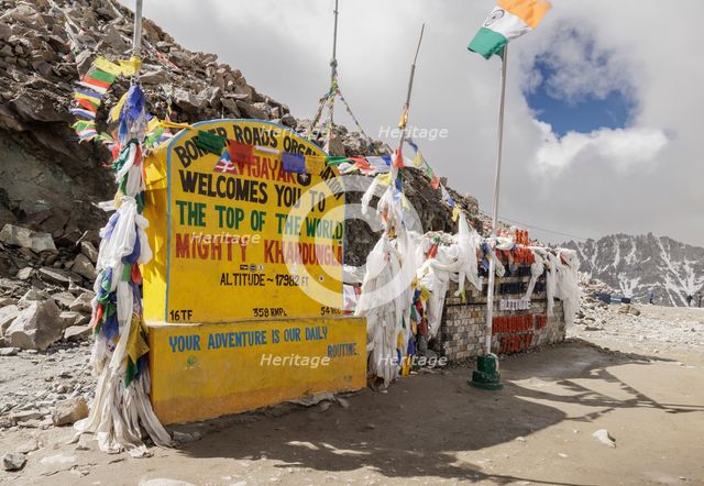 Khardung La pass, Ladakh, India, 2023. Creator: Peter Thompson.