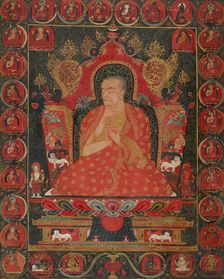 Khenchen Tashi Tshultrim and His Ordination Lineage, c1400. Creator: Unknown