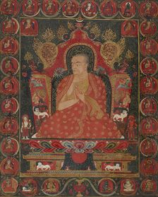 Khenchen Tashi Tshultrim and His Ordination Lineage, c1400. Creator: Unknown