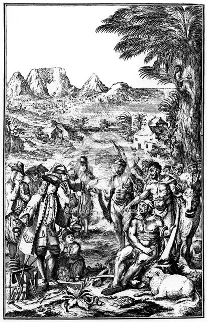 Khoikhois bartering cattle, South Africa, 1931. Artist: Unknown