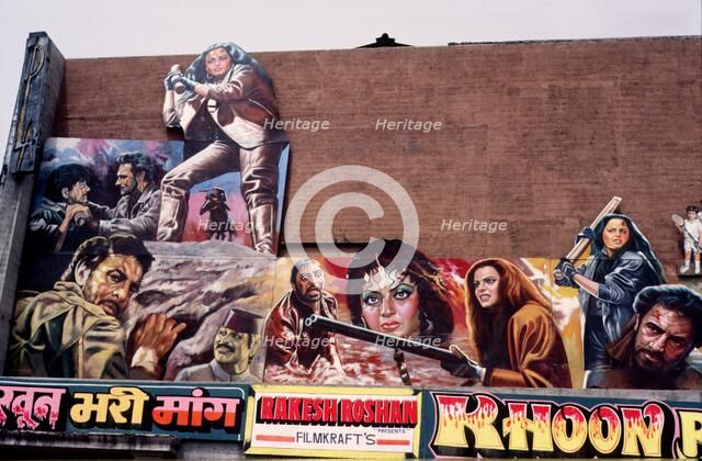 'Khoon Bari Maang' - film hoarding, Delhi, India, 1988. Creator: Amanda Waite.