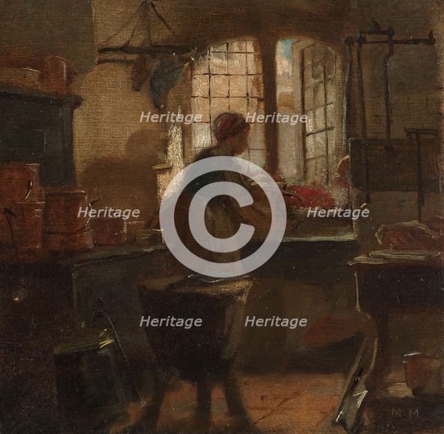 Kitchen, 1859. Creator: Matthijs Maris.