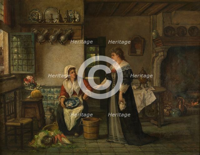 Kitchen, 1883. Creator: Willem Linnig I.