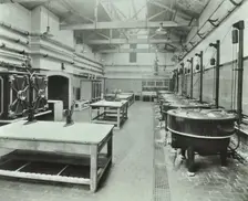 Kitchen at the Fulham Hostel, London, 1947