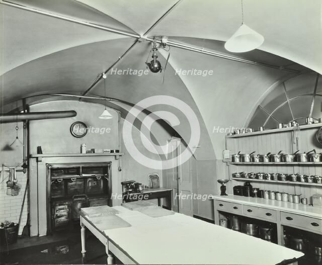 Kitchen at Admiralty House, Westminster, London, 1934. Artist: Unknown.