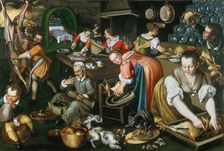 Kitchen, ca 1585-1590 . Creator: Campi, Vincenzo (1536-1591)