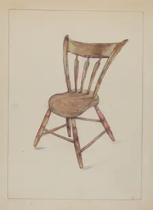 Kitchen Chair, c. 1935. Creator: Rosa Burger