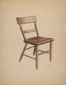 Kitchen Chair, c. 1940. Creator: Edward Bashaw