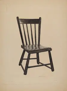 Kitchen Chair, c. 1940. Creator: Sydney Roberts