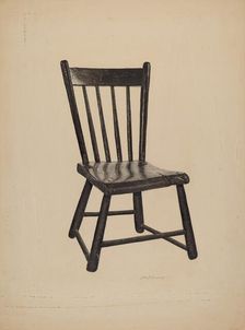 Kitchen Chair, c. 1940. Creator: Sydney Roberts