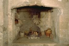 Kitchen hearth, Portland Castle, Weymouth, Dorset, 1998. Artist: J Bailey