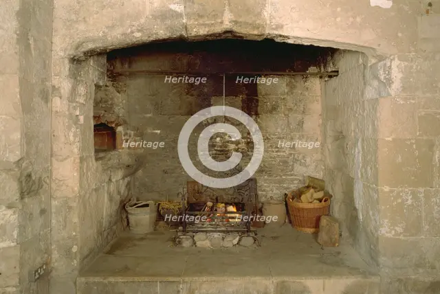 Kitchen hearth, Portland Castle, Weymouth, Dorset, 1998. Artist: J Bailey