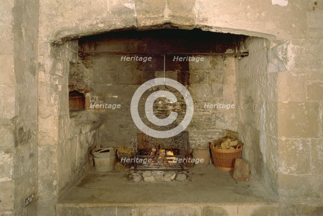 Kitchen hearth, Portland Castle, Weymouth, Dorset, 1998. Artist: J Bailey