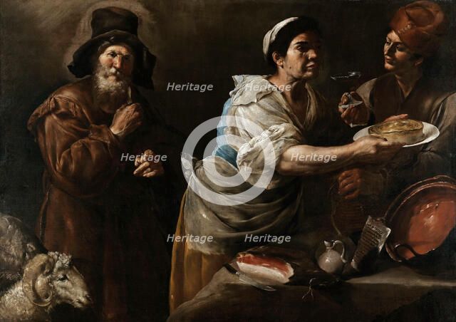 Kitchen Interior, 1645-1650. Creator: Fracanzano, Cesare (1605-1651).