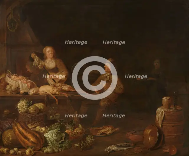 Kitchen Interior, 1645. Creator: Jan Olis.