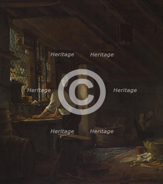 Kitchen Interior, 1650-1670. Creator: Thomas Wyck.