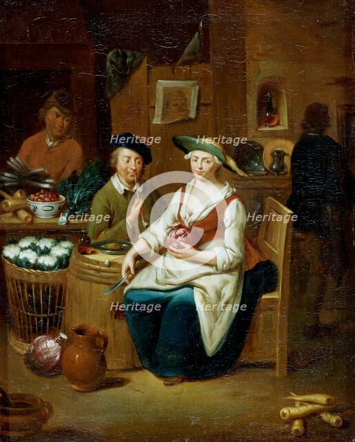 Kitchen Interior, 19th century. Creator: Johann Gerlach Lambert.