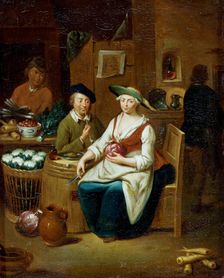 Kitchen Interior, 19th century. Creator: Johann Gerlach Lambert