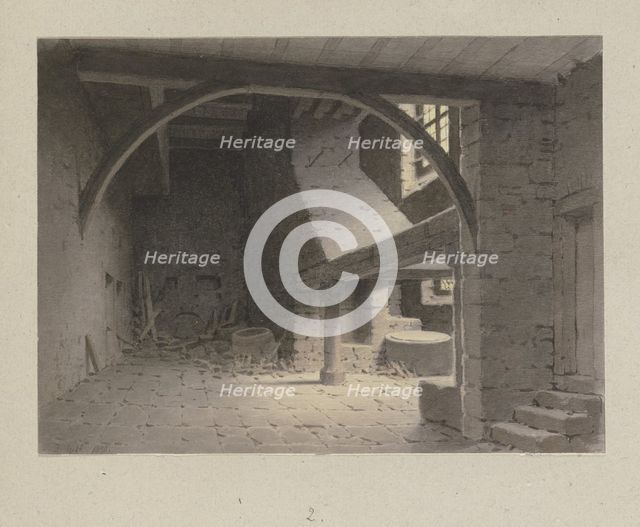 Kitchen of the former Benedictine Abbey of Seligenstadt, 1890. Creator: Carl Theodor Reiffenstein.