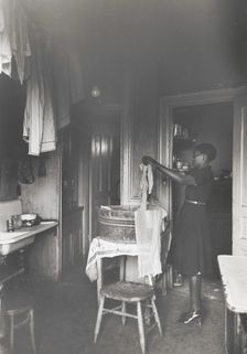 Kitchen of apartment occupied by Negroes, South Side of Chicago, Illinois, April 1941. Creators: Farm Security Administration, Russell Lee