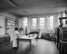 Kitchen of St Andrew's Hospital, Dollis Hill, London, December 1914. Artist: Adolph Augustus Boucher