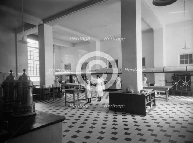 Kitchen staff, Royal Star and Garter Home, Richmond Hill, Richmond, London, 1924-1939. Artist: Marshall Keene and Company.