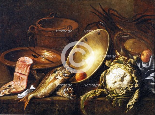 Kitchen Still Life, 1651. Creator: Unknown.