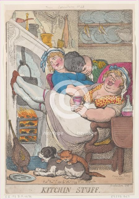 Kitchin Stuff, November 1, 1810., November 1, 1810. Creator: Thomas Rowlandson.