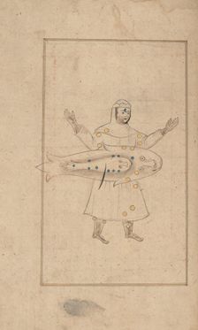 Kitab suwar al-kawakib al-thabita (Book of the Images of the Fixed Stars) of al-Sufi, 18th century. Creator: Unknown
