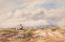 Kite Flying, 1847. Creator: Unknown