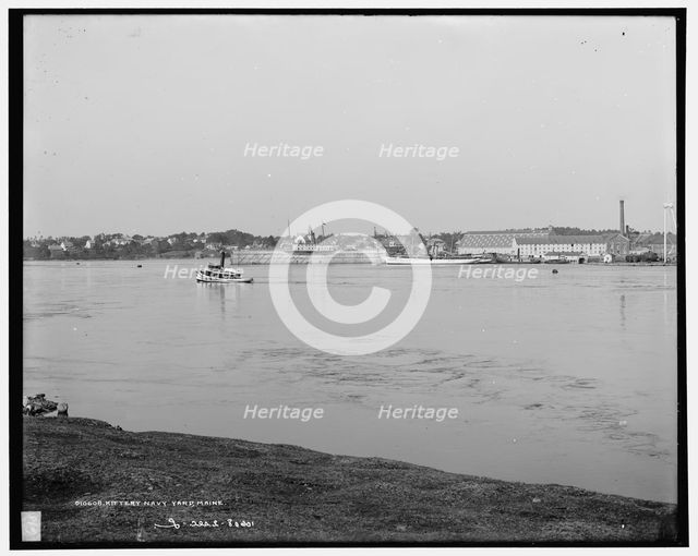 Kittery Navy Yard, Maine i.e. Portsmouth Navy Yard, Kittery, Maine, between 1901 and 1906. Creator: Unknown.