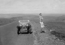 Kitty Brunell and her MG Magna at the RSAC Scottish Rally, 1932. Artist: Bill Brunell