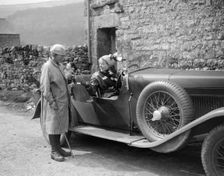 Kitty Brunell in a MG 18/80 open 4-seater, c1930(?). Artist: Bill Brunell